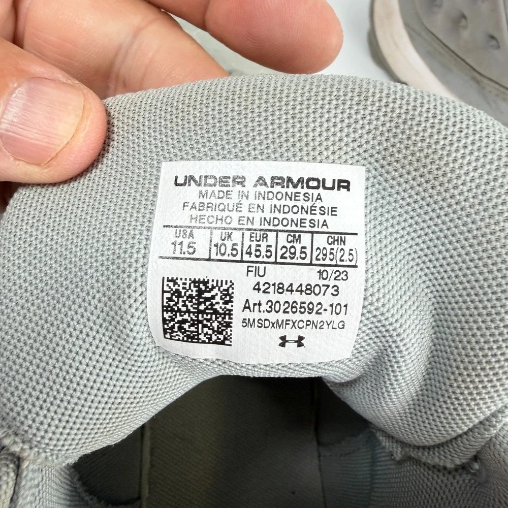 Under‎ Armour Harper 8 Mid RM Baseball Cleats Grey Metallic Mens Size 11.5